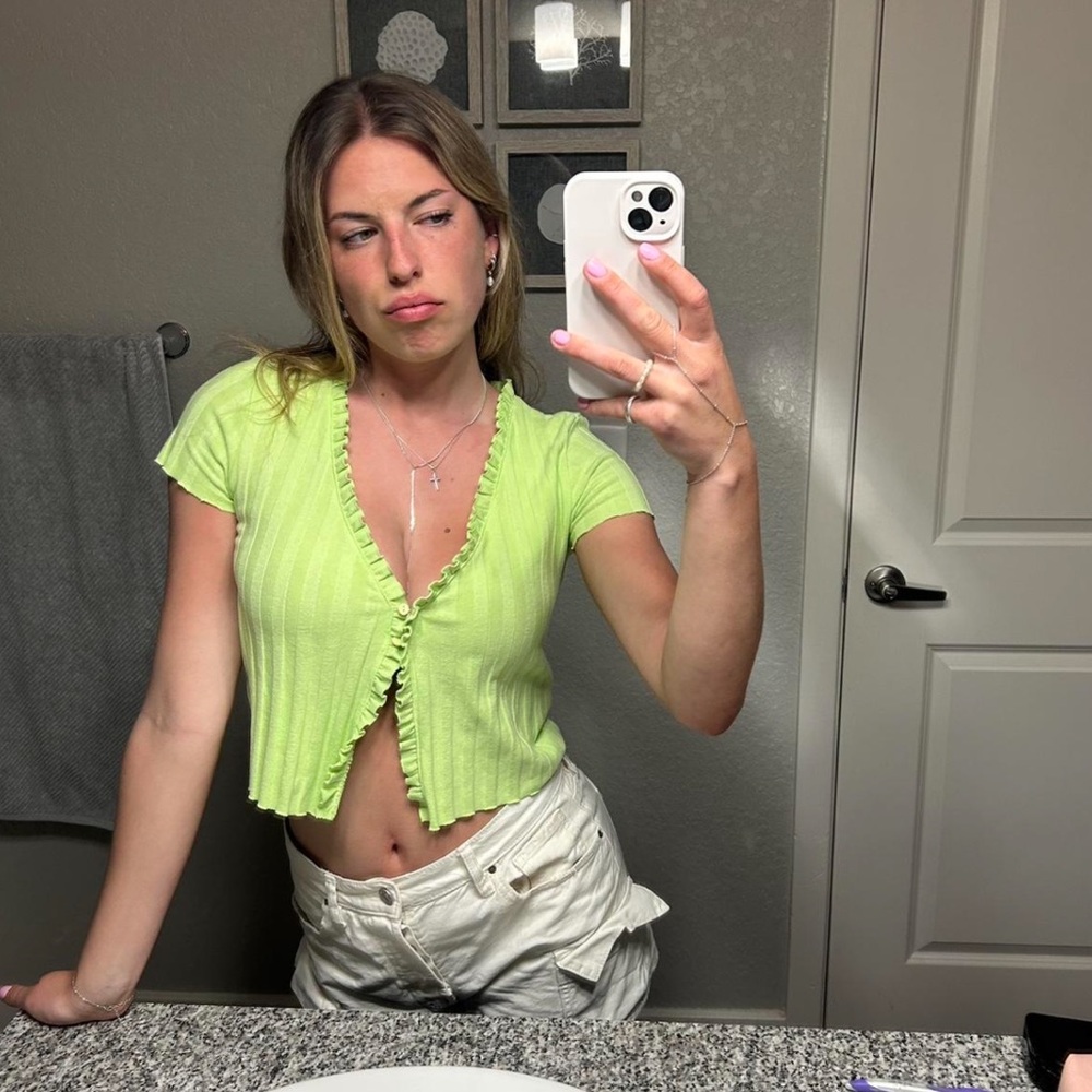 Bershka 2 button top